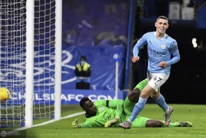  曼城德布劳内精准直塞，福登破门锁定胜局