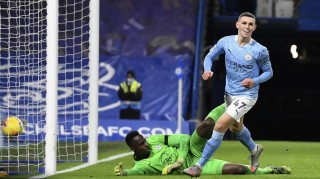  曼城德布劳内精准直塞，福登破门锁定胜局